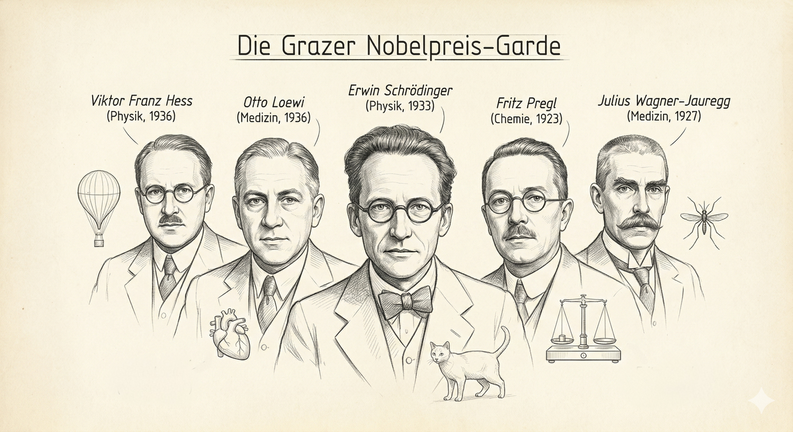 Pencil Drawing: Grazer Pioniergeist