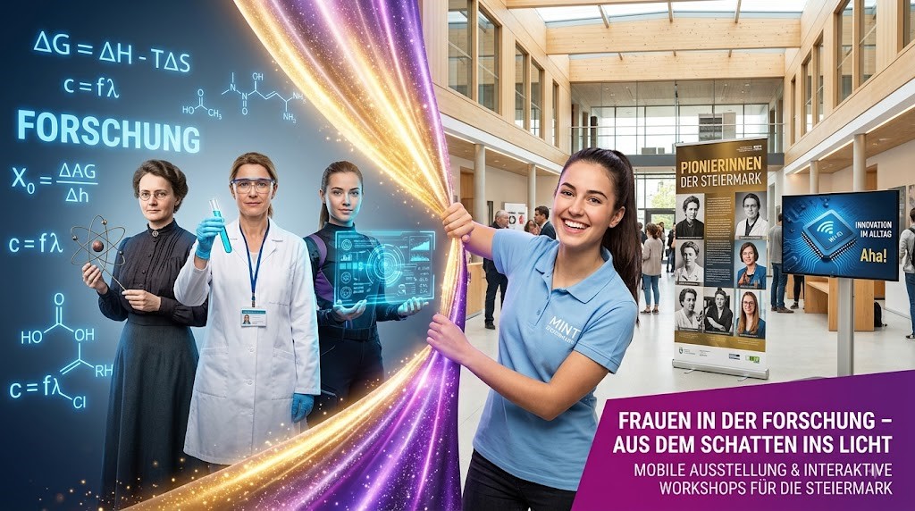 Stimmungsvolle Darstellung von Frauen in der Wissenschaft